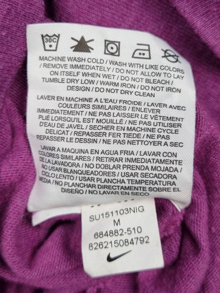 Gilet à capuche Nike zippé rose dégradé – Taille M Femme (mesures en photos) - photo numéro 8