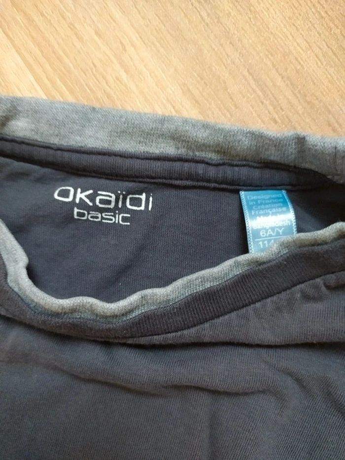 T-shirt manches longues Okaïdi gris 5 ans - photo numéro 4