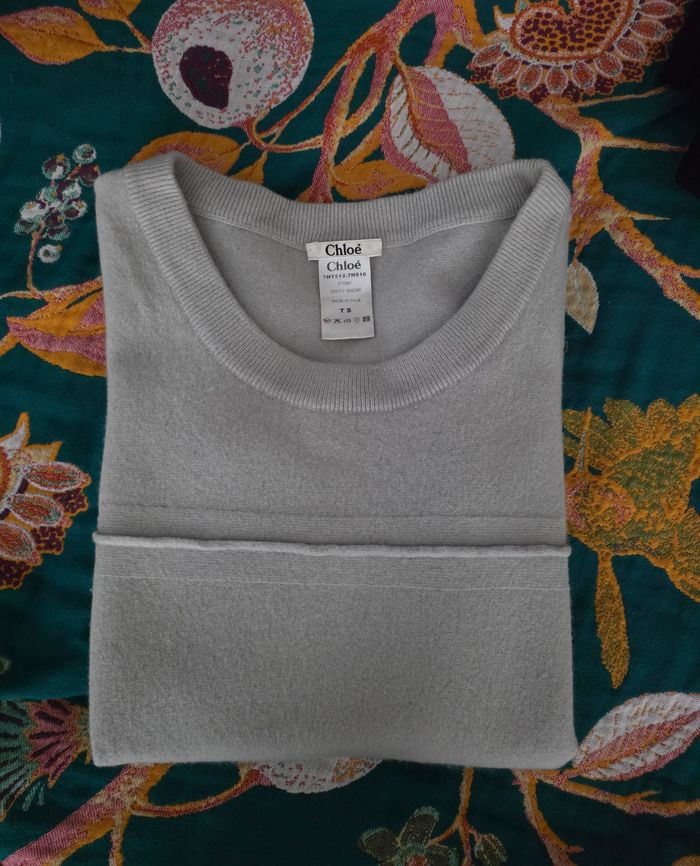 Pull manches courtes Chloé, taille S - photo numéro 3