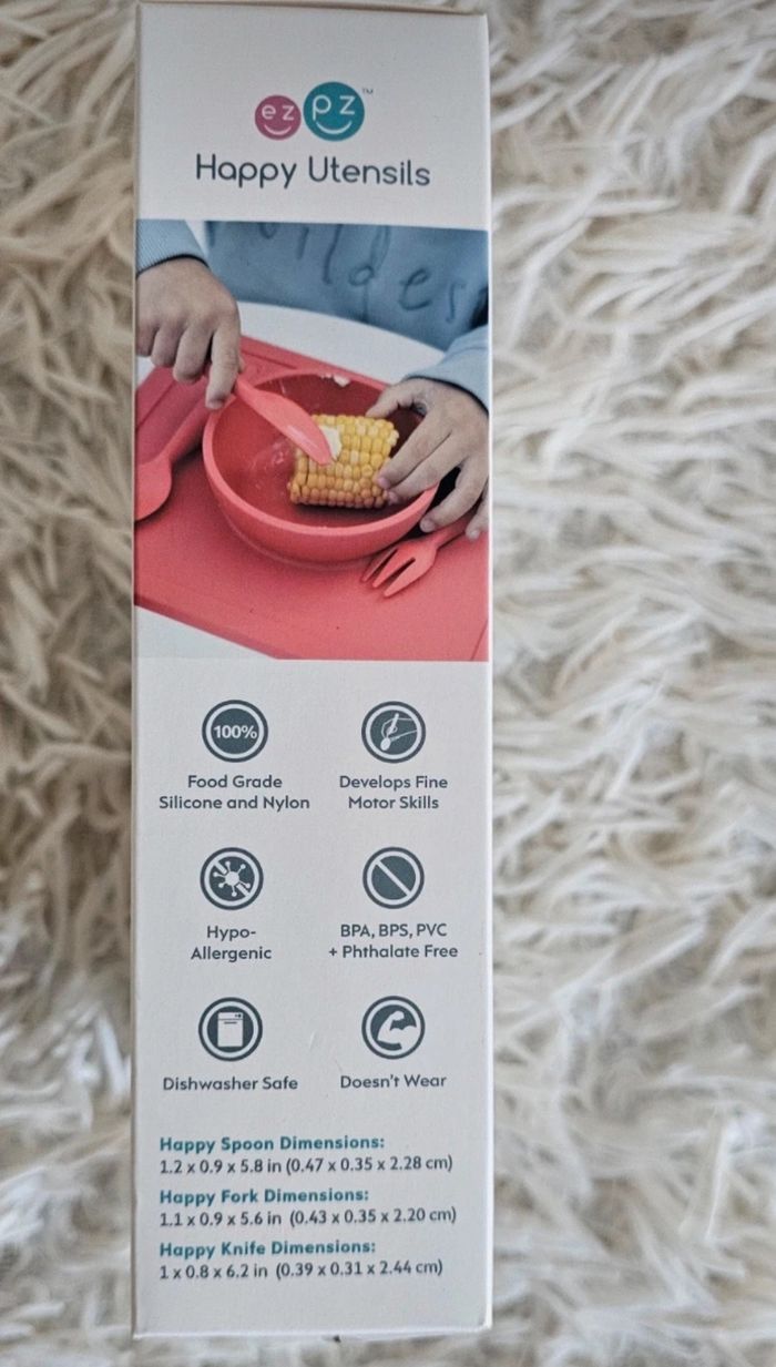 Ensemble de couverts EZPZ vert sauge Neufs - photo numéro 4