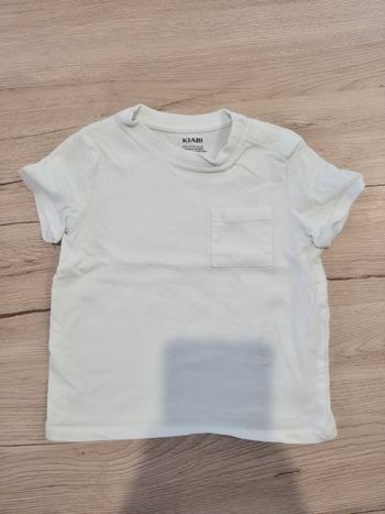 Tee-shirt blanc manches courtes, Kiabi, 18 mois
