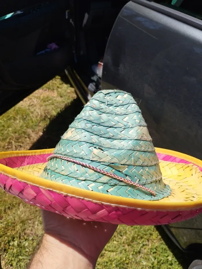 Chapeau de paille 16.5 cm