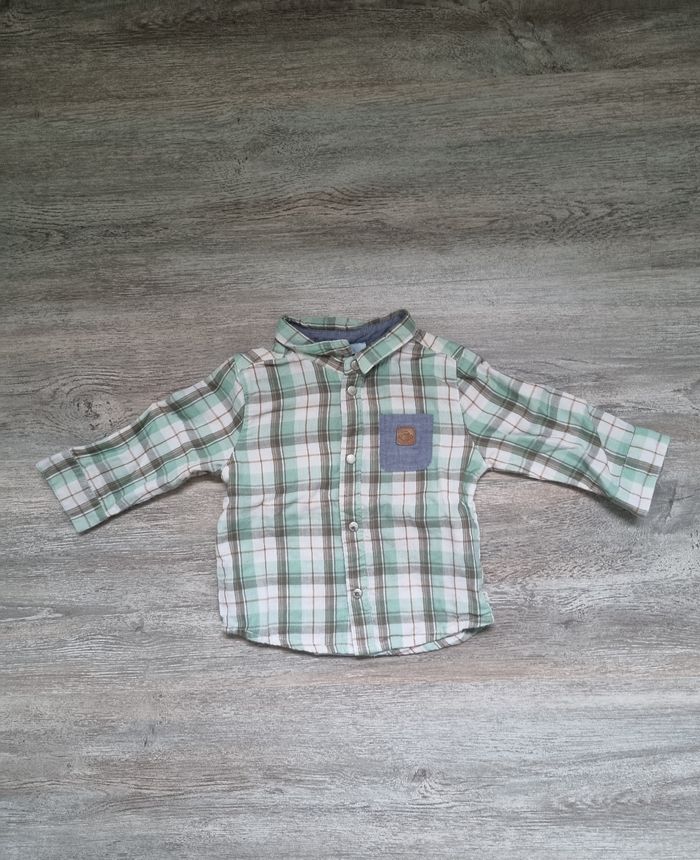 Chemise à carreaux 9 mois