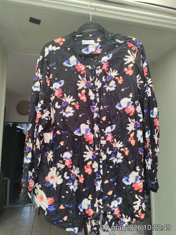 Grande taille 56/58 Chemisier Fluide Floral - Ulla Popken