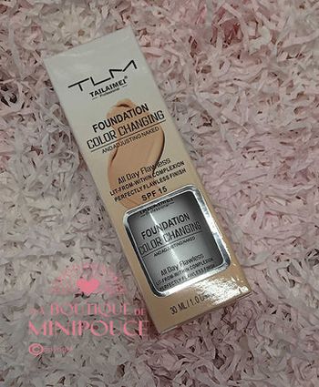 Maquillage fluide changement de couleur finition parfaite