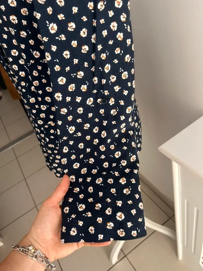 Veste blazer fleurie promod 40 - photo numéro 3