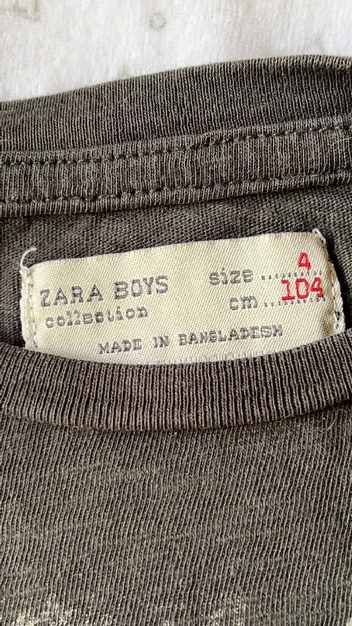 T-shirt 4 ans garçon Zara - photo numéro 2