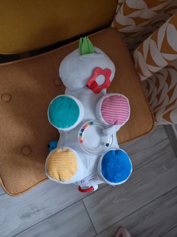 Peluche activités sensorielles oxybul Axel l'hippo propre