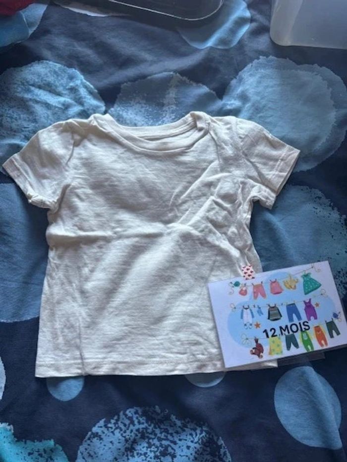 Lot de 8 t-shirt, taille 12 mois. - photo numéro 8
