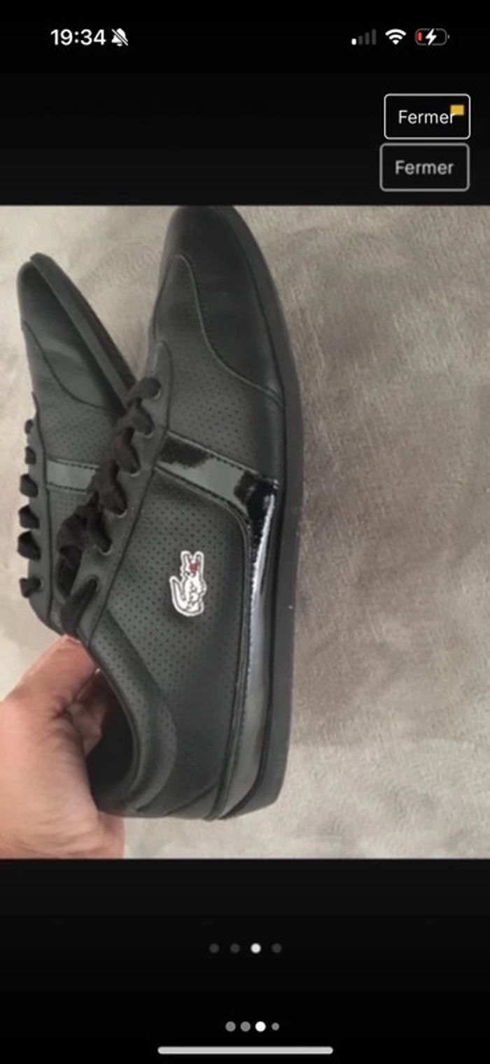 Baskets Lacoste taille 37 noires - photo numéro 4