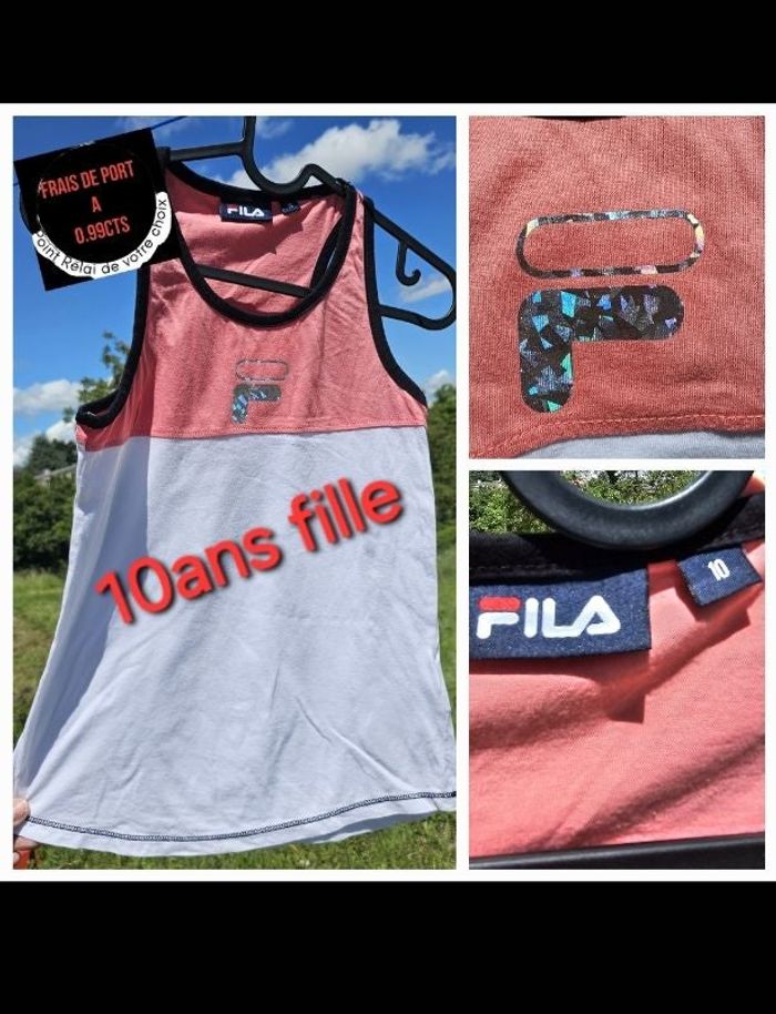 1 Debardeur fille 10 ans fila