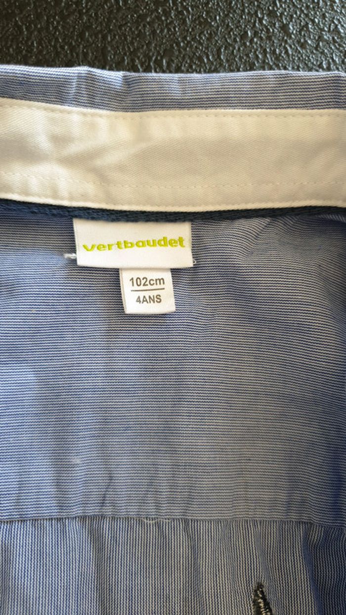 Chemise 4 ans carte USA + drapeau americain - photo numéro 2