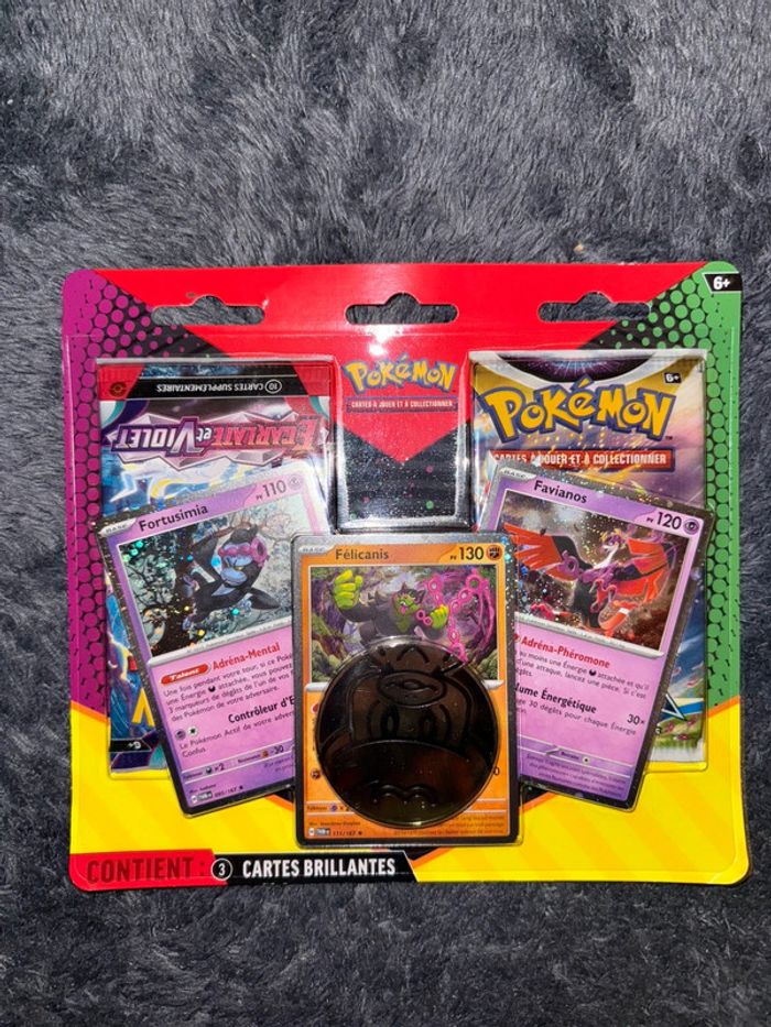 Tripack Pokémon rare booster inversé