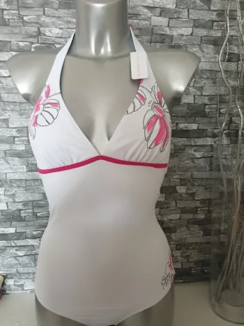 Maillot de bain blanc et rose T38 🌷