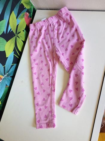 Legging cœurs roses