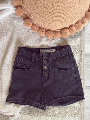 Short en jean noir taille haute primark
