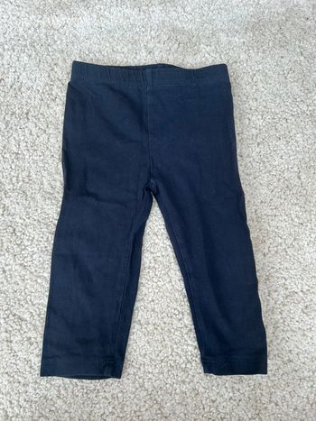 Pantalon type legging bleu marine mixte - boutchou - 9 mois