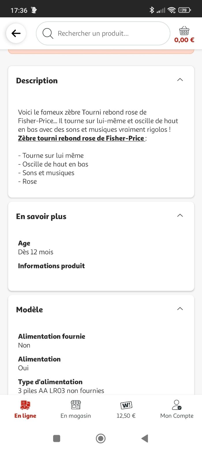 Zèbre tourni rebond rose - photo numéro 7