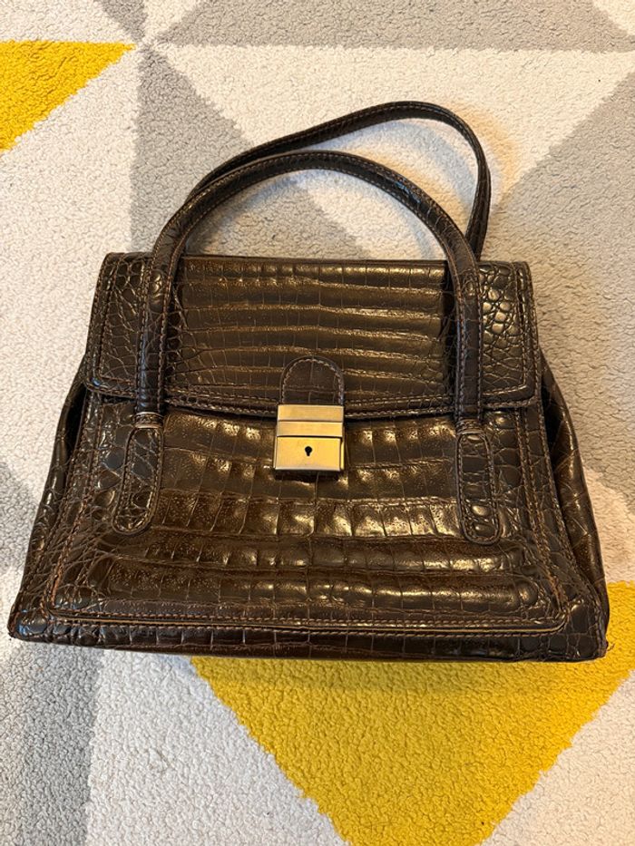 Sac à main en cuir vintage - photo numéro 2