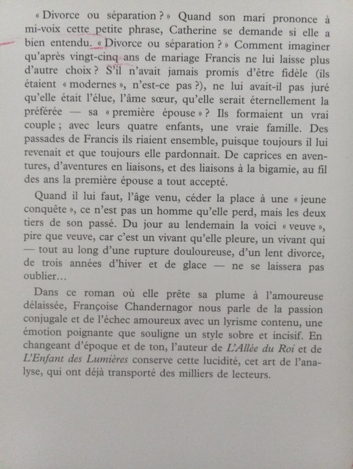 Françoise Chandernagor - La première épouse - photo numéro 3