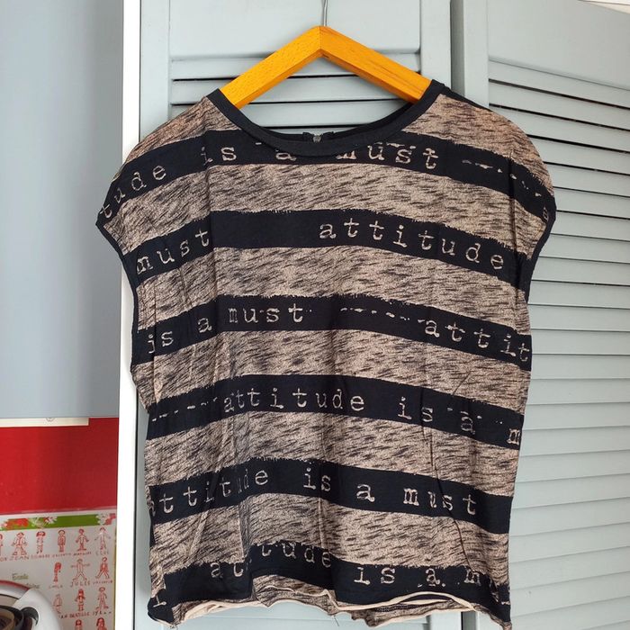 Tee shirt sans manche zara