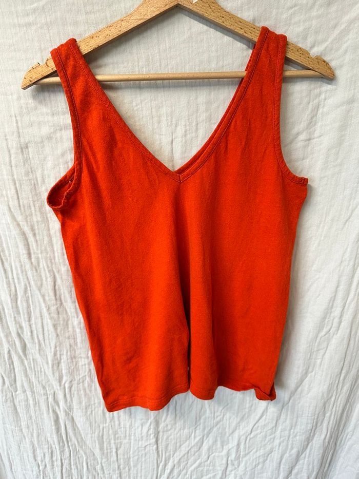 Débardeur d’allaitement Tajinebanane – Lin’déclassable – Orange – Taille S 🧡 - photo numéro 3