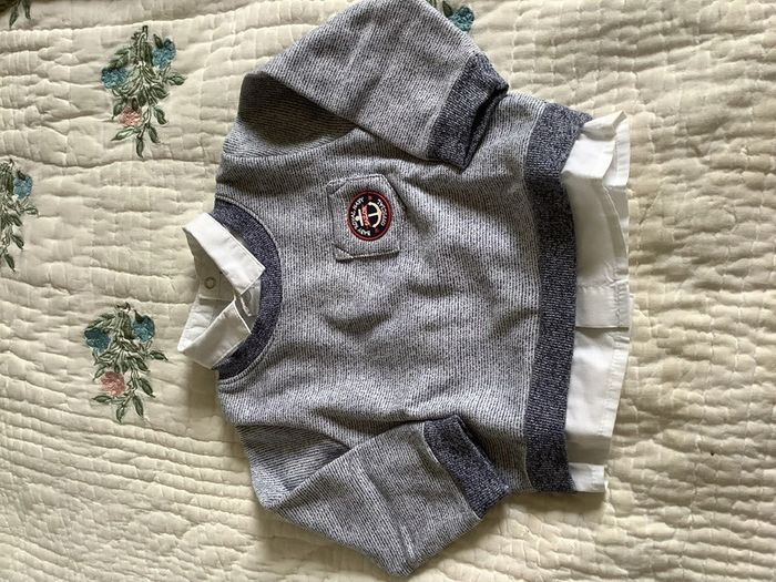 Haut bébé 12 mois manches longues genre marin