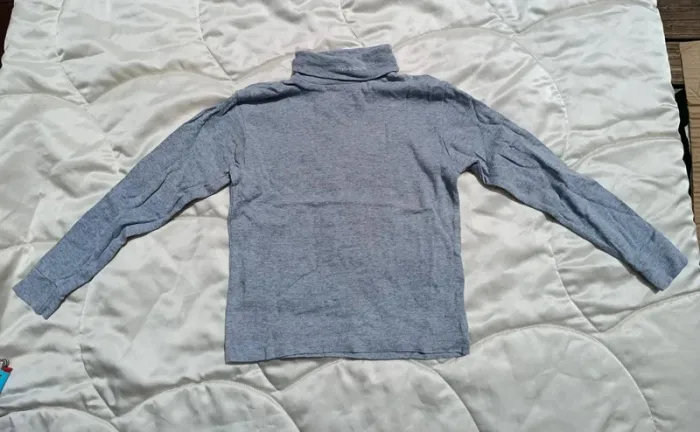 Sous pull / T-shirt manches longues avec col gris Quechua 6 ans
