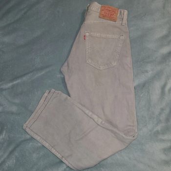 Jeans Vintage Gris - 100% Coton - Made in USA 👖 Levi's 501 - W32 L32 - Taille 42