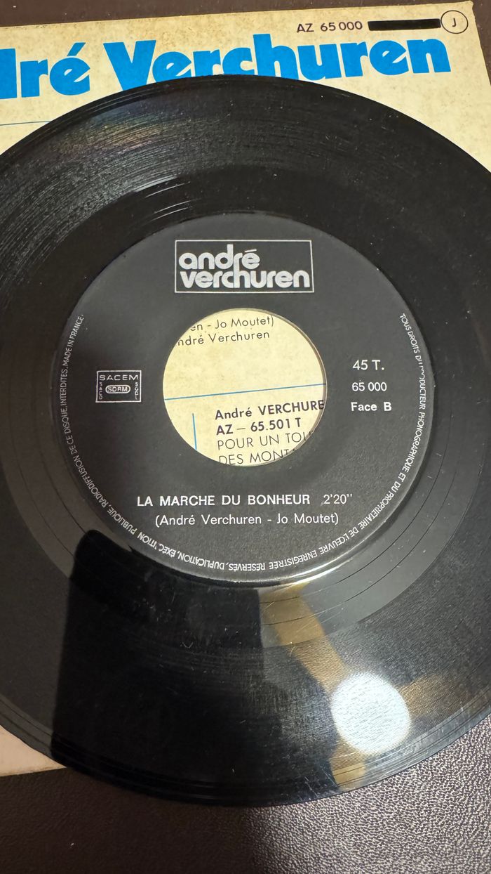 Vinyle 45 Tours, André Verchuren – Pour Un Tout Petit Bisou - photo numéro 5