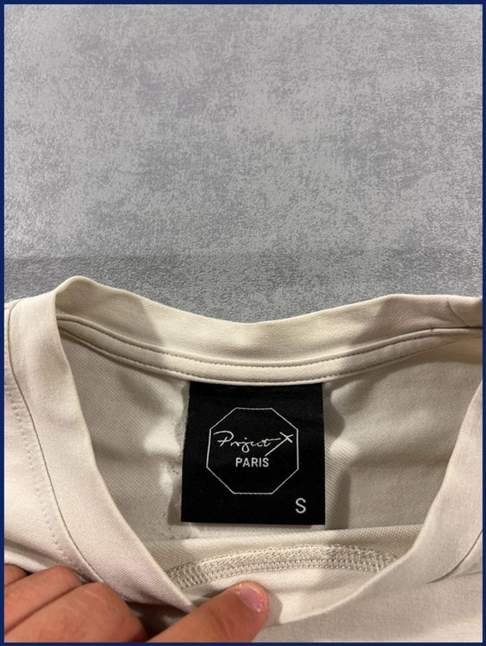 T-shirt Project X Paris Beige florale Taille S - photo numéro 3
