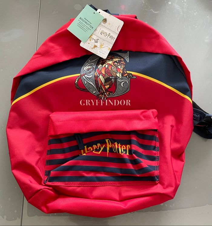 Grand sac à dos cartable Harry Potter rouge