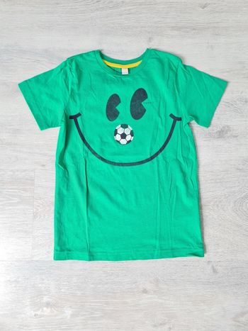 Tee-shirt football esprit taille 6-7 ans vert neuf