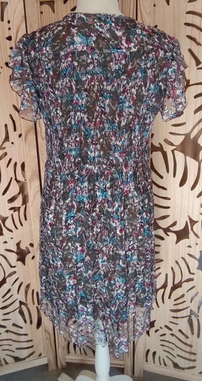 Robe vaporeuse en dentelle - Taille 40 - Effet plissé Riu - photo numéro 4