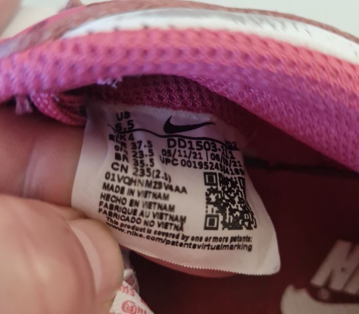 Nike dunk low archeo pink taille 37,5 - photo numéro 4
