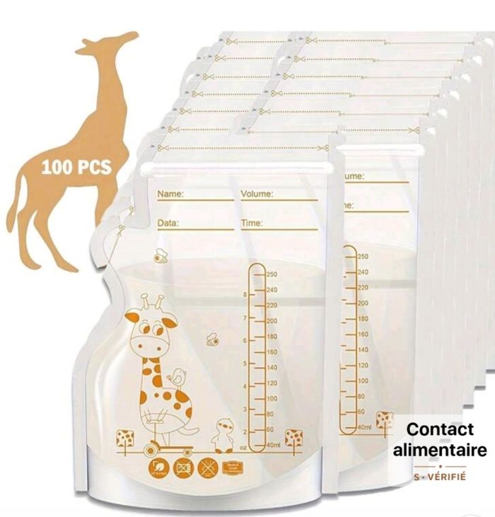 Sacs conservation lait