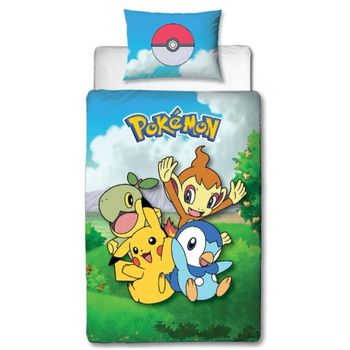 Housse de couette + Taie PIKACHU - POKÉMON - NEUF