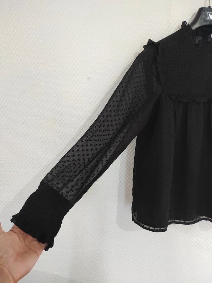 Haut noir voilé avec motifs noir pimkie 38 - photo numéro 2