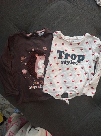 Lot t-shirt manche longue