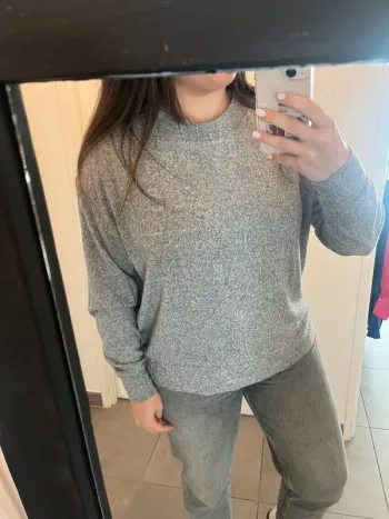 Pull sweat gris Chiné