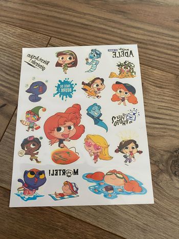 Tatouages neufs Mortelle Adèle