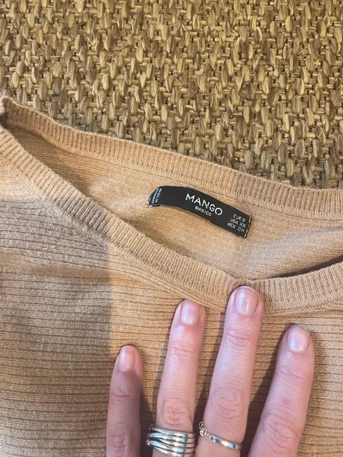 Pull mango beige - photo numéro 3