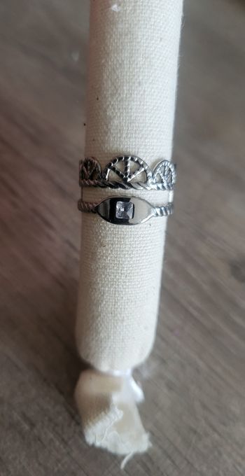 Bague en acier inoxydable, Ajustable, neuf 