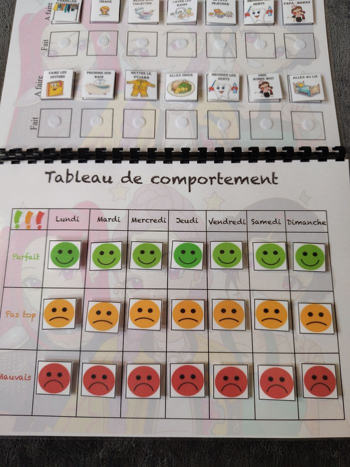 Trio k pop fiches comportement plus ma routine plus calendrier - photo numéro 5