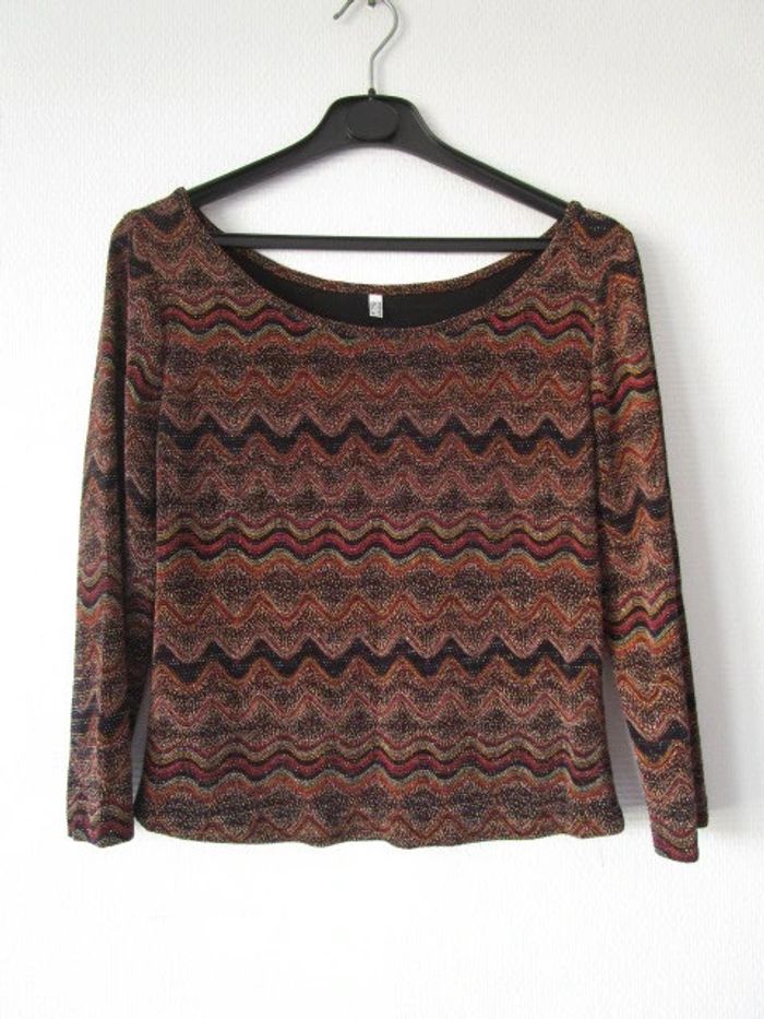 T-shirt à paillettes vintage 38/40 TBE - photo numéro 5