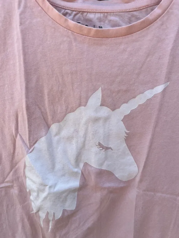 Teeshirt licorne 10 ans - photo numéro 2