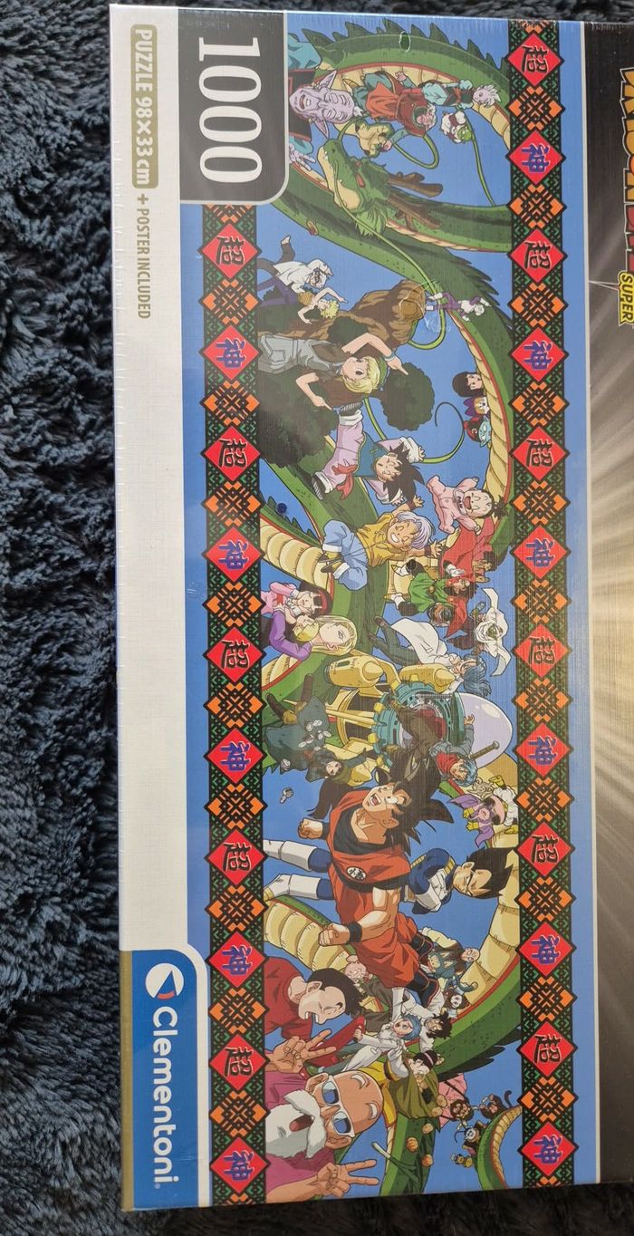 Clementoni - Puzzle Panorama Dragon Ball 1000 Pièces, Compact Box - photo numéro 2