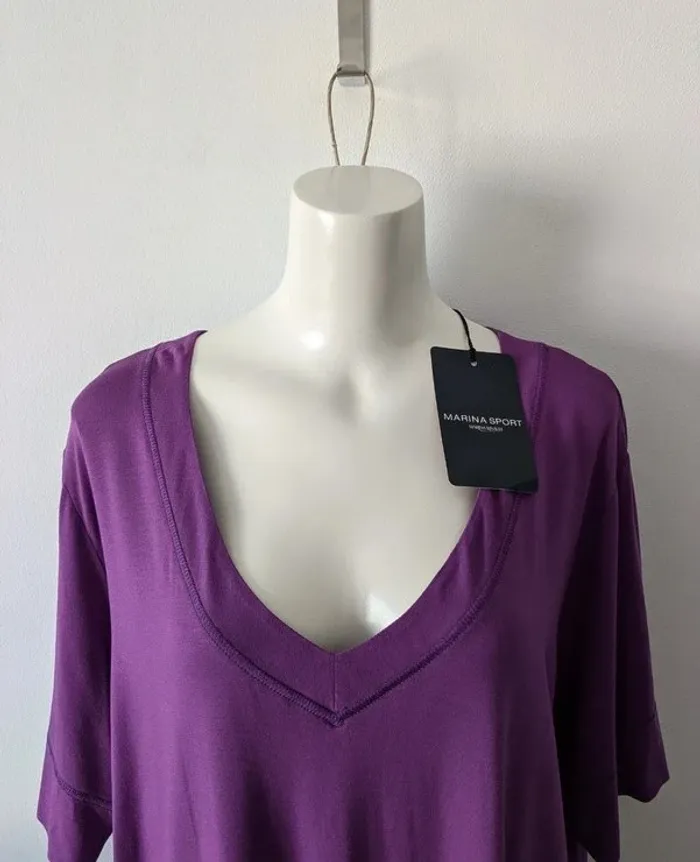 T-shirt neuf - Marina Rinaldi - taille 58 - photo numéro 2