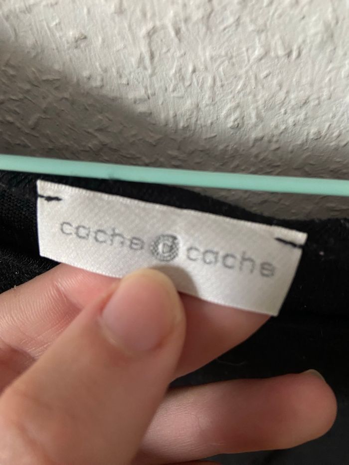 Haut noir transparent Cache-Cache