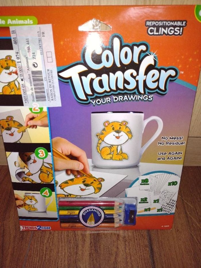 Transfert pour verre, bois, plastique....